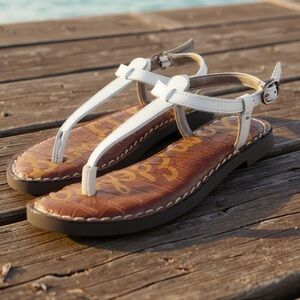 SAM EDELMAN Girl's Sandals Size WHITE New